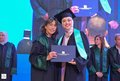 Remise de diplôme à la Dr. Aya Benhayoune - Université Internationale de Rabat